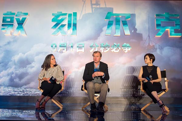 Christopher Nolan promotes latest film 'Dunkirk' in Beijing