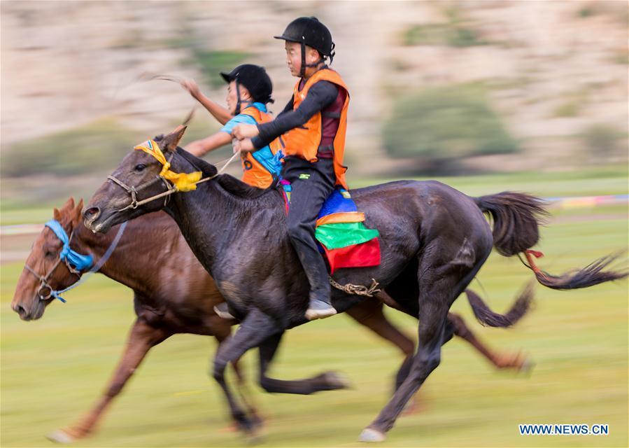 Traditional Mongolian festival Nadam held in Hohhot