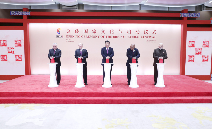 BRICS leaders launch BRICS Cultural Festival and Photo Exhibition in Xiamen