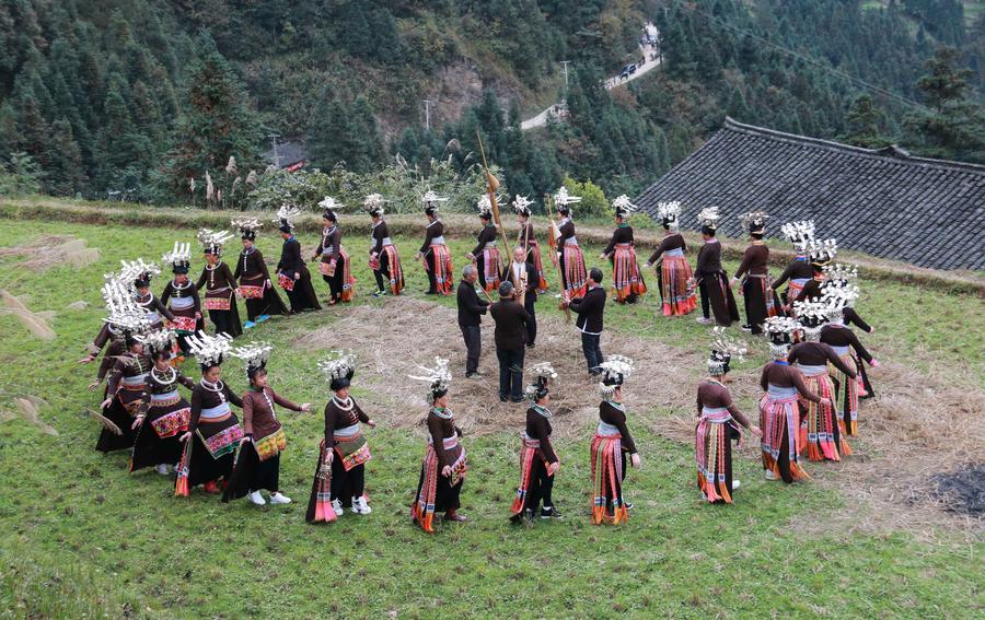 People of Miao ethnic group celebrate traditional New Year festival