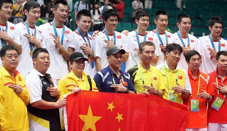 羽毛球男子团体决赛 中国队夺冠