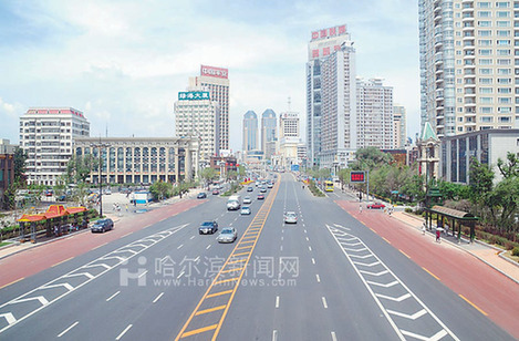 哈尔滨市道路升级改造带来生活新景象(组图)