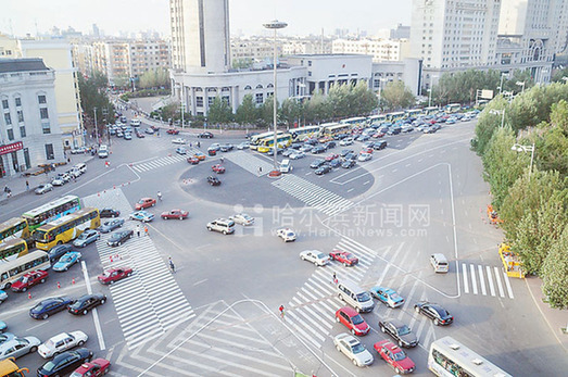哈尔滨市道路升级改造带来生活新景象(组图)