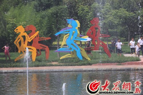 青岛主题雕塑诠释奥运辉煌