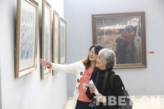 观众感言：画展燃起去西藏旅游的愿望