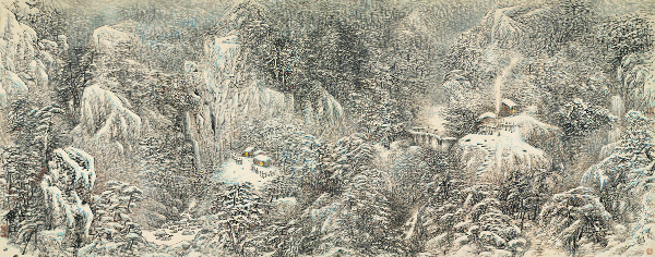 马继忠代表作品－太白暮雪