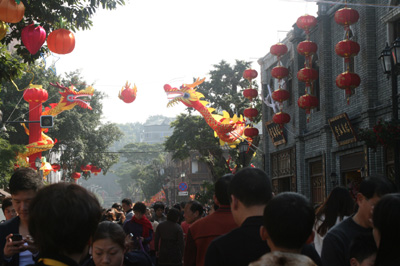 福州三坊七巷张灯结彩闹元宵