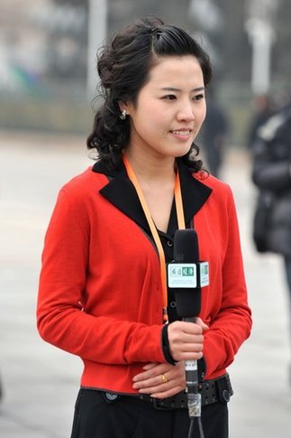 2010两会：女记者身影