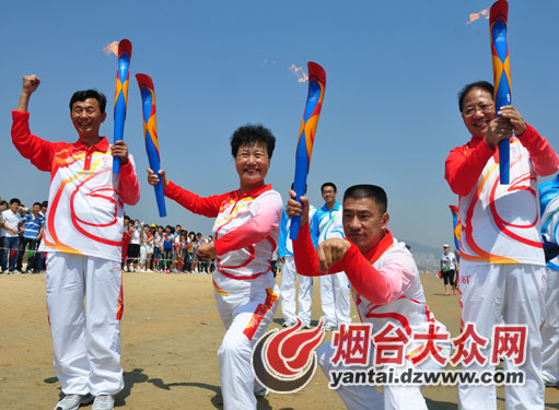 亚沙会火炬今日在烟台传递 奥运冠军邢傲伟第一棒