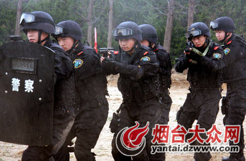 烟台武警苦练硬功 为海阳亚沙会保驾护航