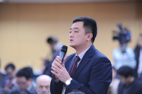 中央电视台记者提问