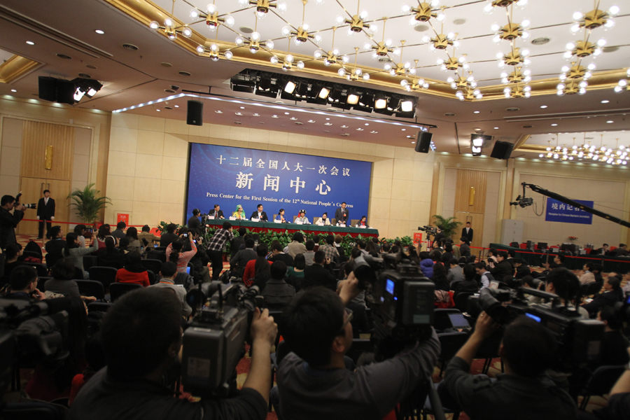 “一线工人农民代表谈履职”主题记者会现场