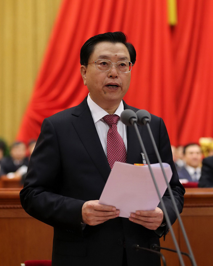 十二届全国人大一次会议在京开幕：张德江主持会议