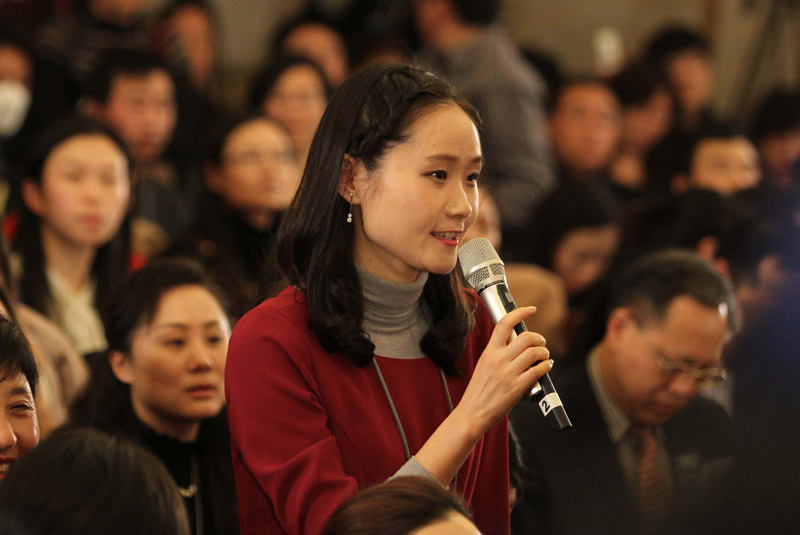 中国日报记者现场提问