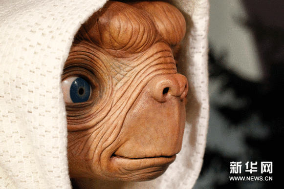 “E.T.外星人”亮相荷兰杜莎夫人蜡像馆