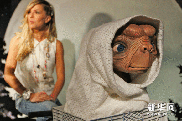 “E.T.外星人”亮相荷兰杜莎夫人蜡像馆