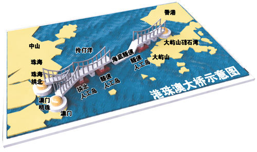 港珠澳大桥今日动工 为世界最长跨海大桥(组图)