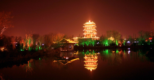 梦幻大明湖夜景
