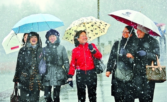 浙北、浙中下起今冬第一场“像样的雪”