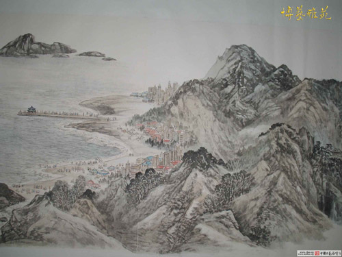 向新中国成立60周年敬献《中华和谐盛世图》