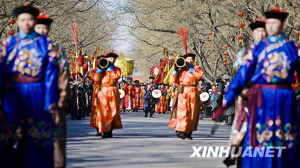 祈年殿前演天礼 丹陛桥上迎新春