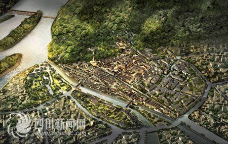 都江堰斥资28亿元重建古城区 将现古城楼(图)