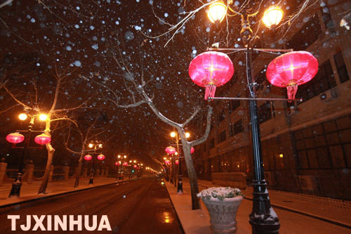 天津：欢庆元宵节 瑞雪兆丰年