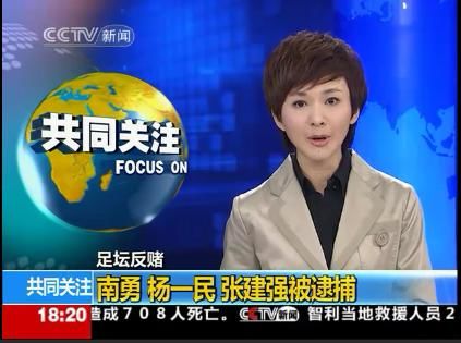 前中国足协副主席南勇、杨一民涉嫌受贿被批捕