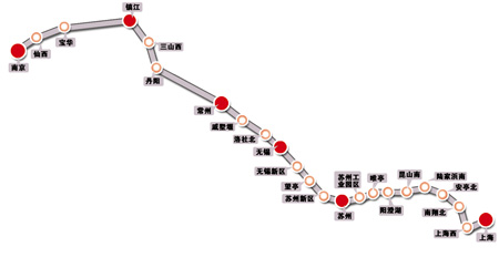 沪宁城铁7月通车 上海直达南京仅需52分钟