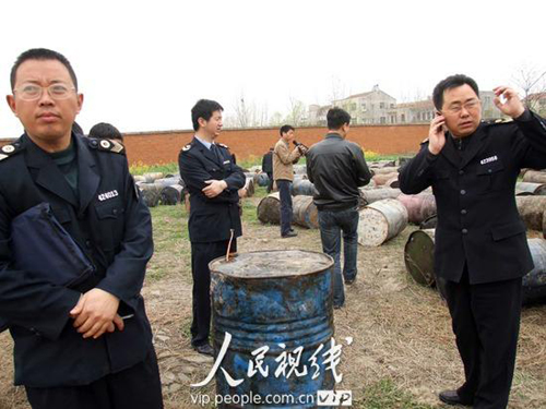 湖北襄樊查封23吨地沟油