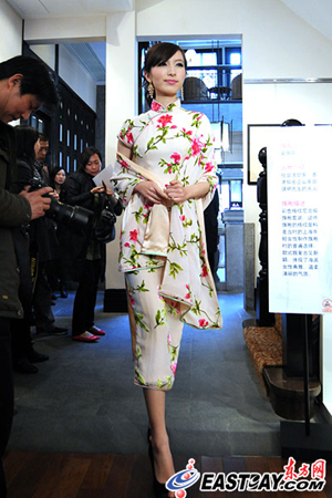石库门文化周展现老上海情调 花样美女旗袍秀助兴