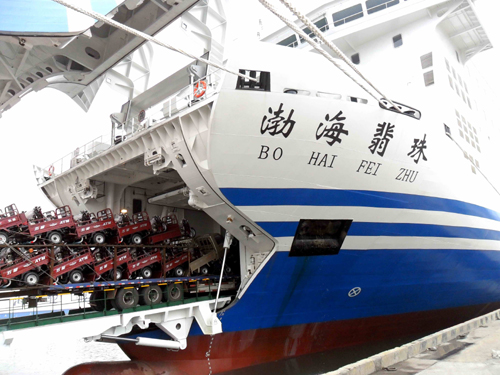 “渤海翡珠”轮正式投入烟台至大连航线运营