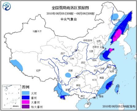 东北仍有暴雨来袭 江南大部炎热不减