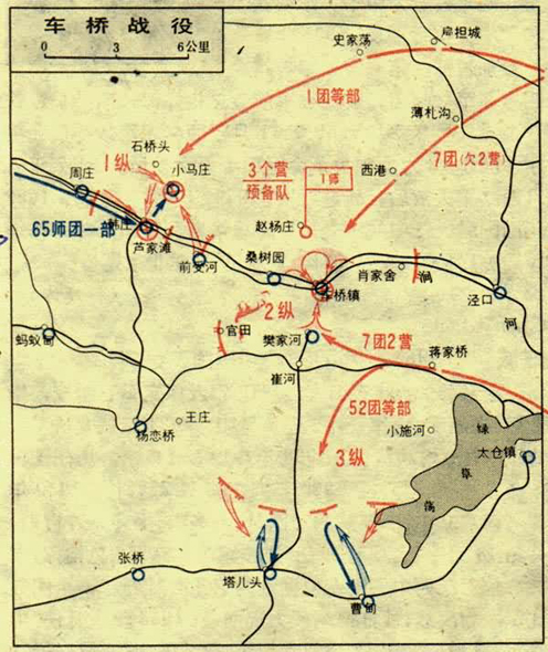 车桥战役略图.