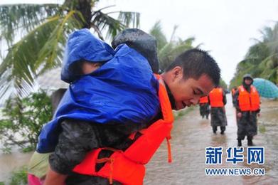 海南：1160多个村庄受淹 紧急转移21万余人