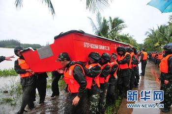 海南：1160多个村庄受淹 紧急转移21万余人