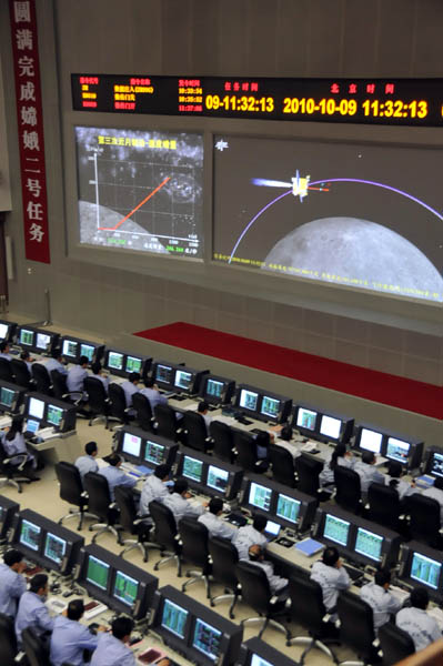 “嫦娥二号”第三次近月制动成功完成(组图)