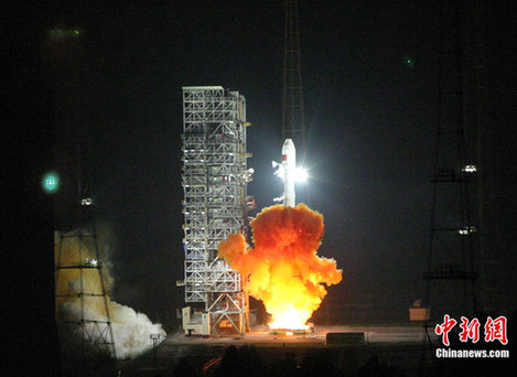 中国成功发射第六颗北斗导航卫星(图)