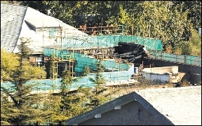 清华大学早期标志性建筑清华学堂失火