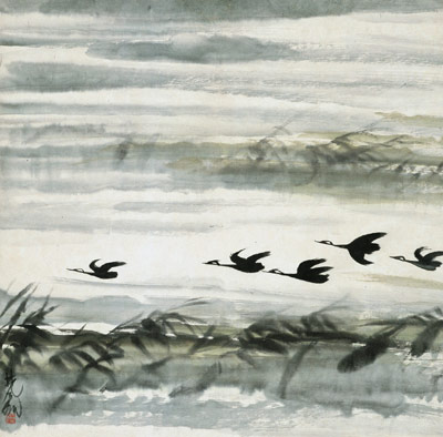 艺术大师林风眠师生作品联展在浙江杭州举行