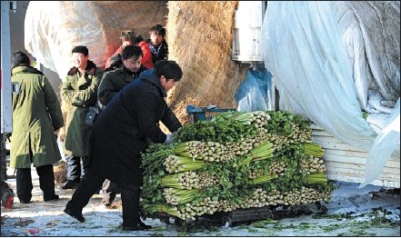 山东寿光蔬菜进京后涨数倍 菜农中间商抱怨利薄