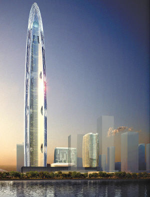武汉开建全球第三高楼 高606米投资逾300亿