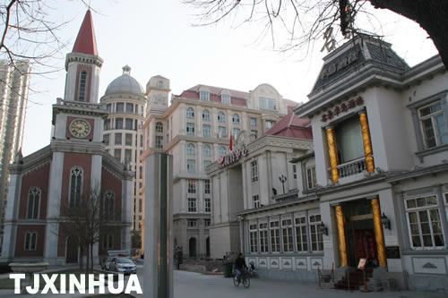 天津奥式商务区提升改造收尾 风貌建筑展新姿
