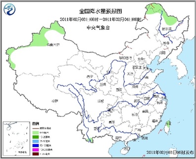 未来三天天气预报：全国大部雨雪少 气温逐步回升