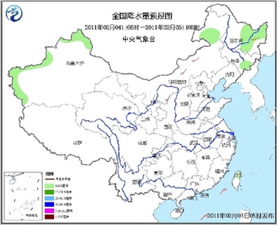 未来三天天气预报：全国大部雨雪少 气温逐步回升