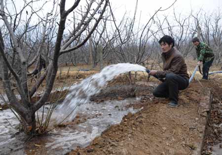 沂蒙山乡抗旱忙