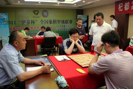 全国象棋甲级联赛第八轮鲁湘大战新泰开赛