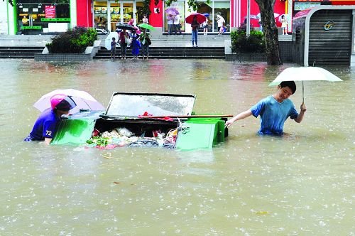 1个月来全国14座城市被淹