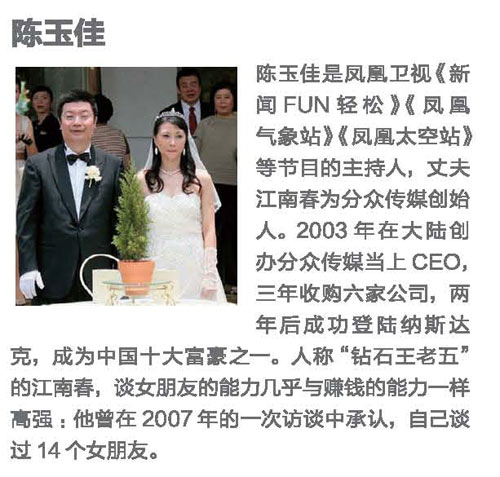 曾子墨再产一子 揭秘凤凰众美女主播婚恋