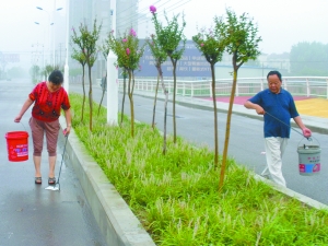 商丘城管局副局长携妻子晨练捡垃圾 被称